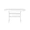 Flash Furniture Colonel Commercial Grade Indoor/Outdoor 48-in Rnd Recycled HDPE Adirondack Dining Table for 4, Wht LE-HMP-248-01-WHT-GG - alternate 3